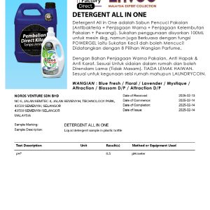 Set Sample  Detergent AIO 7 Wangian  100ml - Image 4