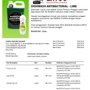 Sabun Pencuci Pinggan Mangkuk (Dishwash Lime) 25KG - Image 3