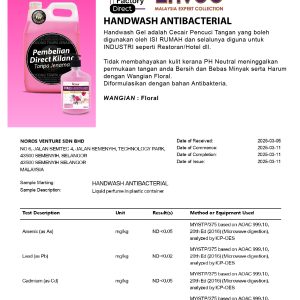 Sabun Pencuci Tangan Antibacterial (Handwash) 25KG - Image 3